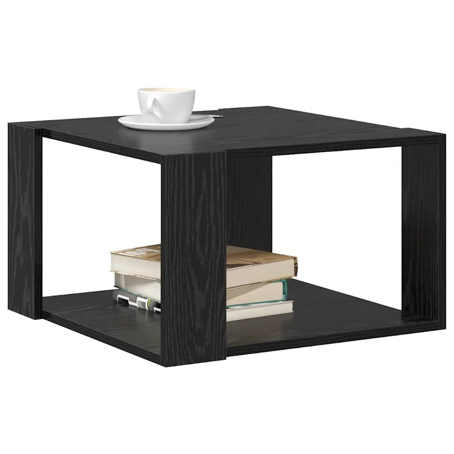 Table basse Chêne noir 51,5 x 51,5 x 30 cm Bois d'ingénierie - 3