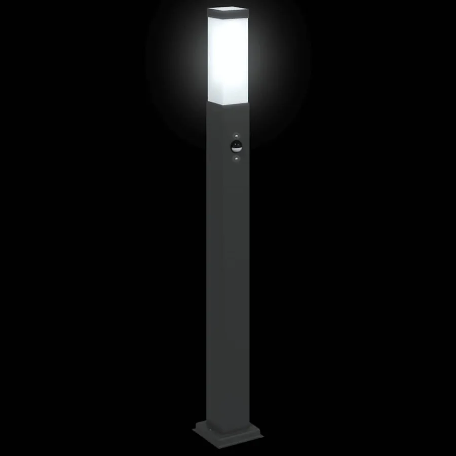 Borne lumineuse avec détecteur 80 cm Noir IP44 - 6