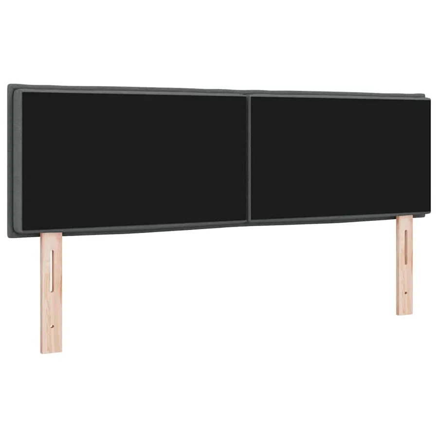 Tête de lit Gris foncé 144 cm tissu - 6