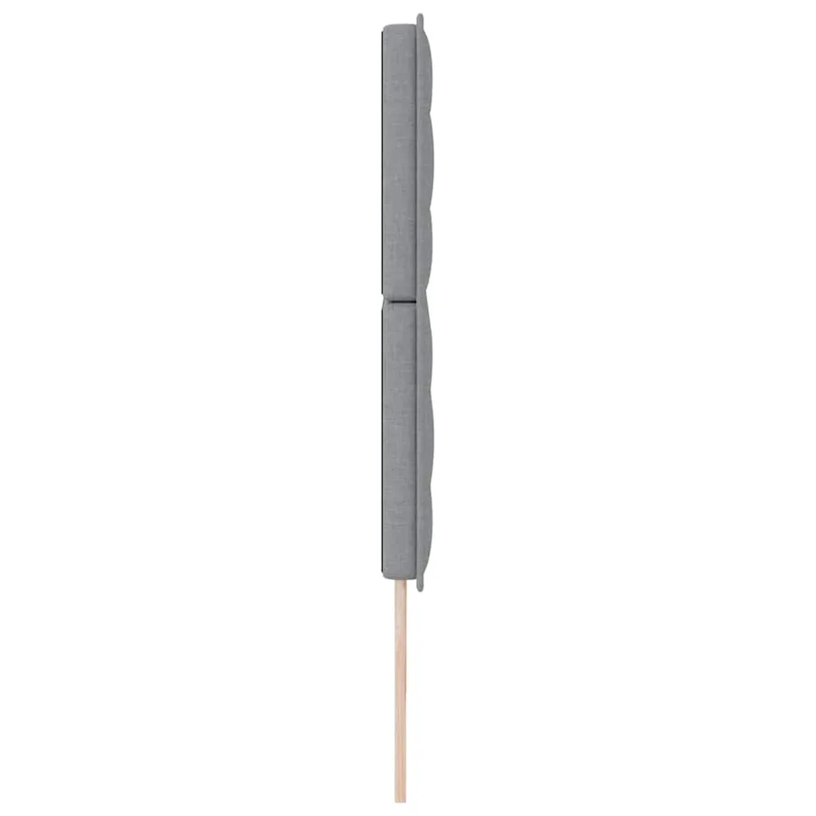 Tête de lit Gris clair 200 cm tissu - 5