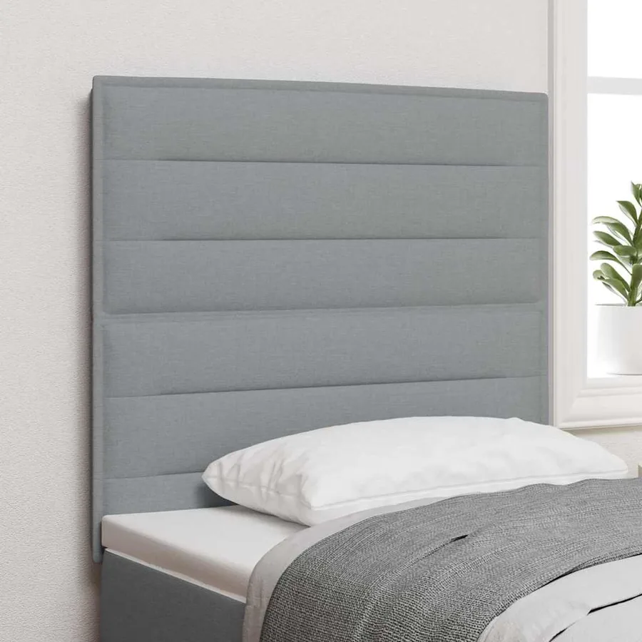 Tête de lit Gris clair 100 cm tissu