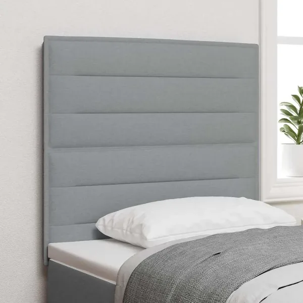 Tête de lit Gris clair 100 cm tissu
