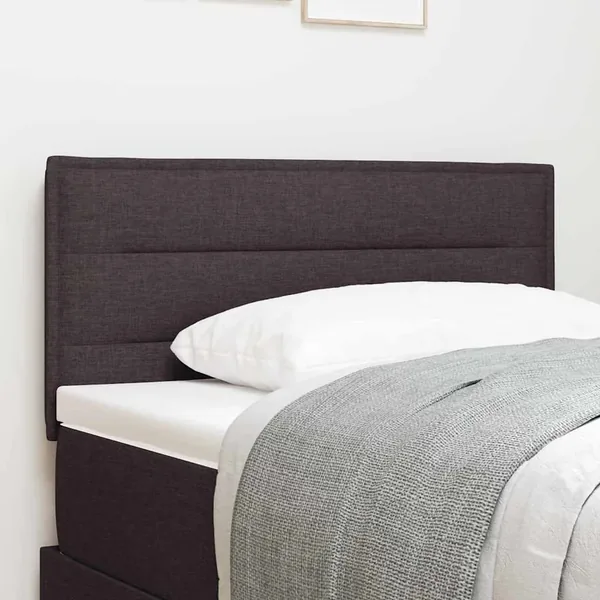 Tête de lit Marron foncé 80 cm tissu