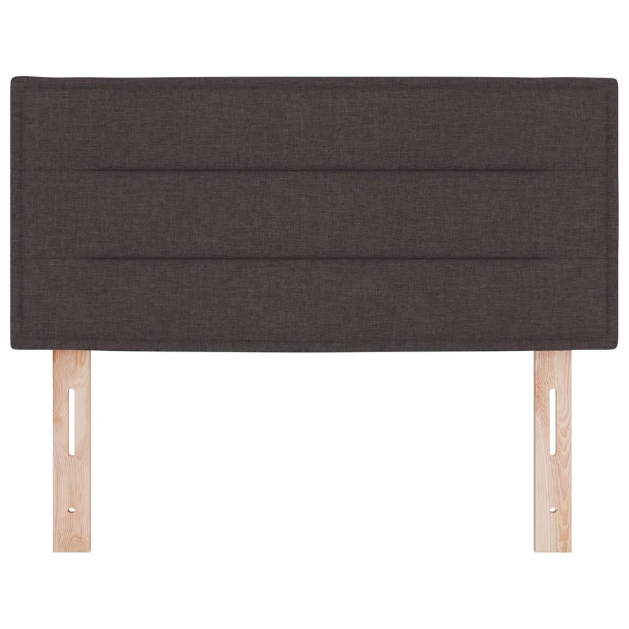Tête de lit LED avec bandes LED Marron foncé 80 cm tissu - 5