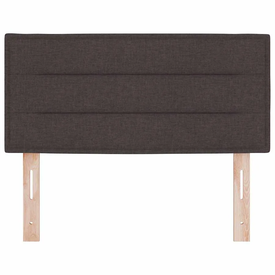 Tête de lit LED avec bandes LED Marron foncé 80 cm tissu - 6