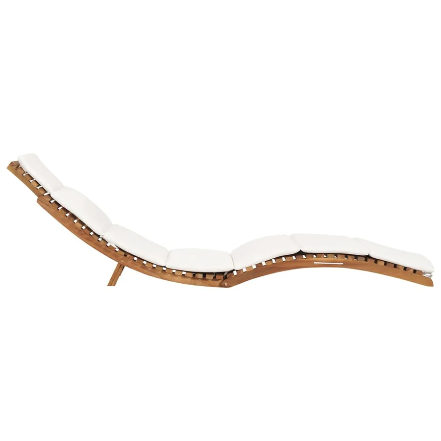 Chaises longues lot de 2 avec coussins Bois massif de teck - 6