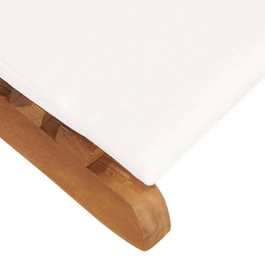 Chaises longues lot de 2 avec coussins Bois massif de teck - 9