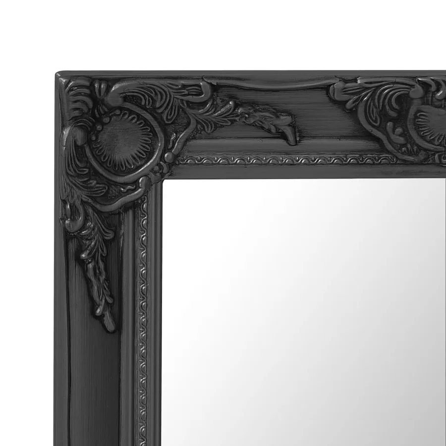Miroir mural style baroque 50x60 cm noir - 4