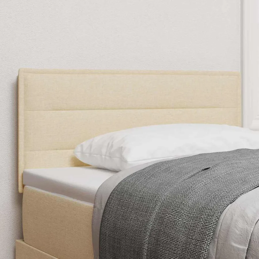 Tête de lit Crème 80 cm tissu