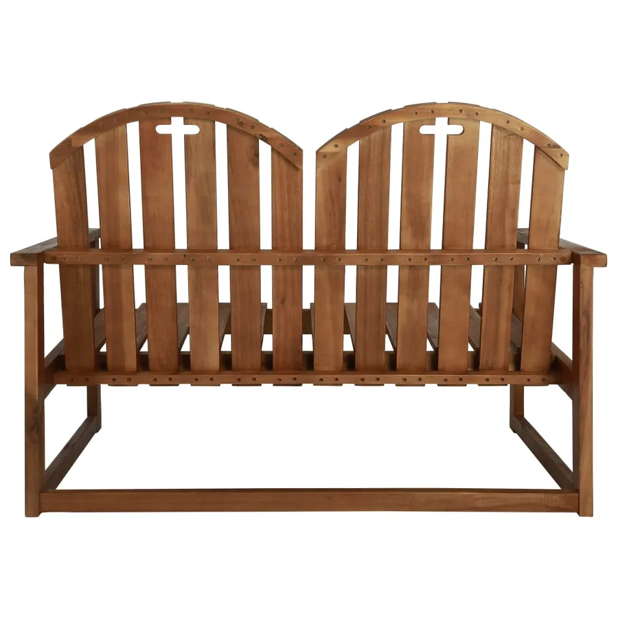 Banc de jardin 110 cm Bois d'acacia solide - 4