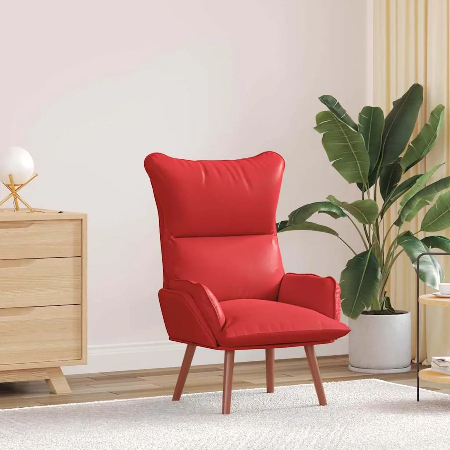 fauteuil Rouge 69 x 74 x 93 cm Simili cuir