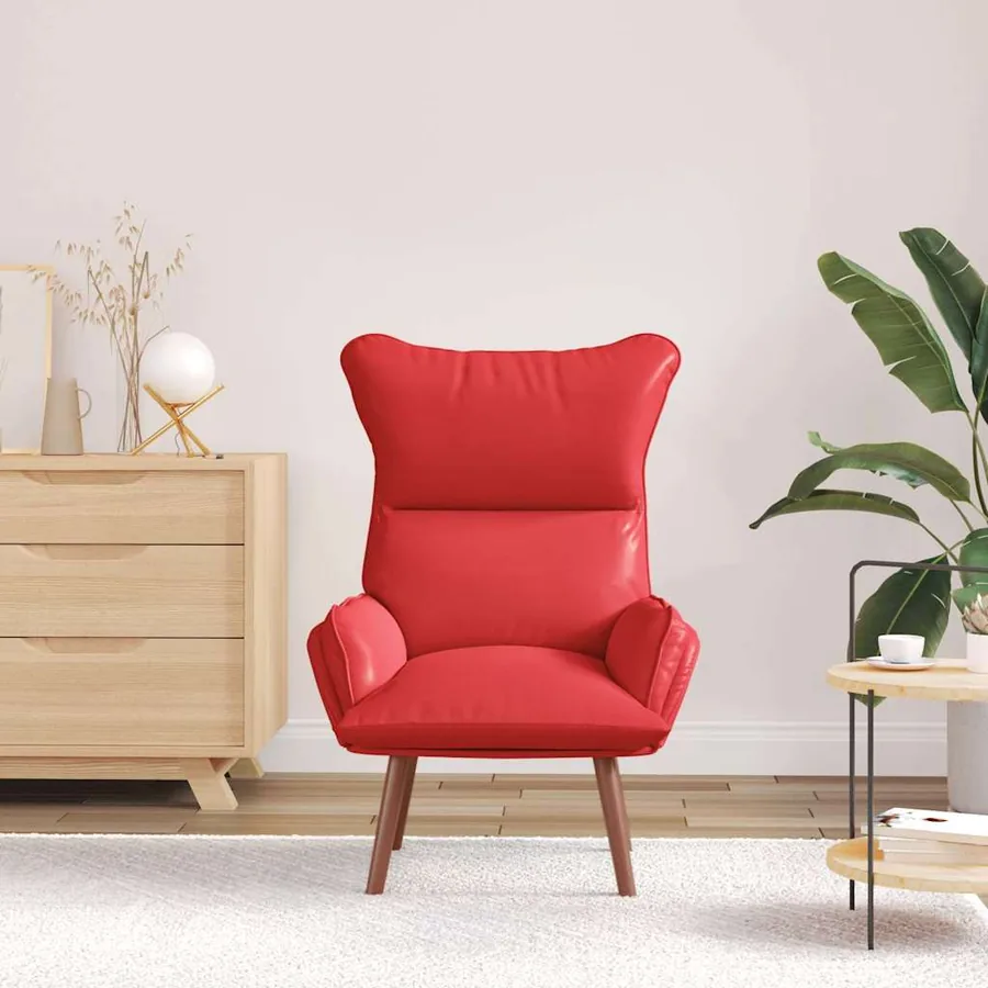 fauteuil Rouge 69 x 74 x 93 cm Simili cuir - 3