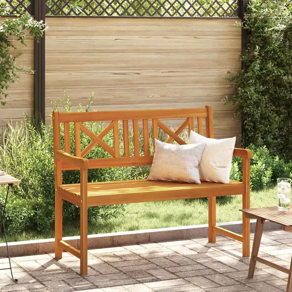 Banc extérieur Naturel 110 x 56 x 90 cm Bois d'Acacia Massif
