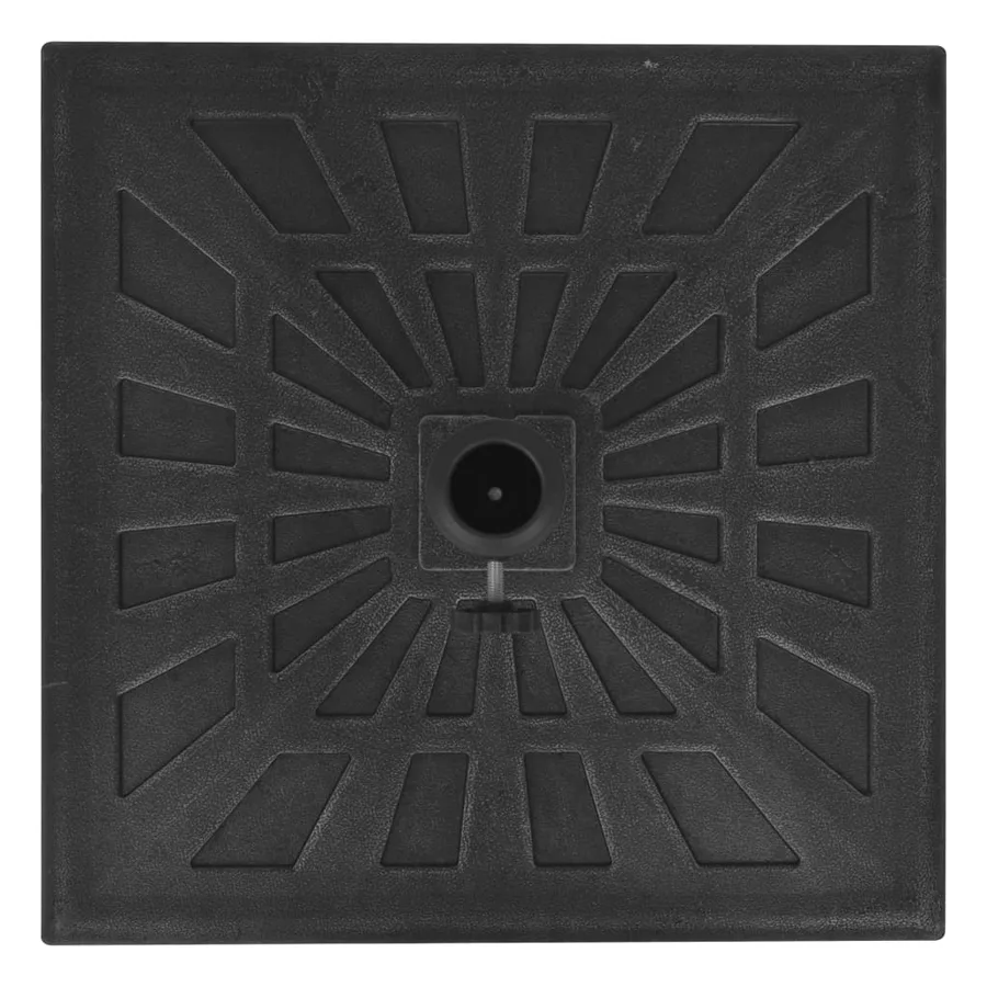 Square Parasol Base Resin Black 19 kg - 6