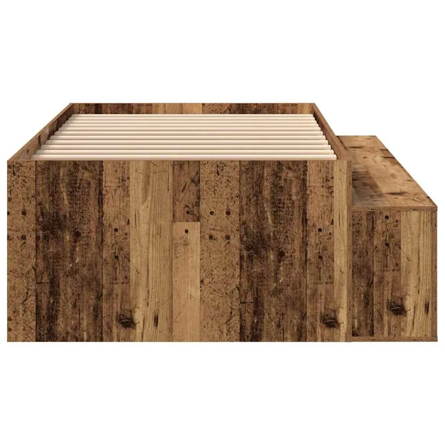 Cadre de lit Bois Ancien 90 x 200 cm Bois d'ingénierie - 6