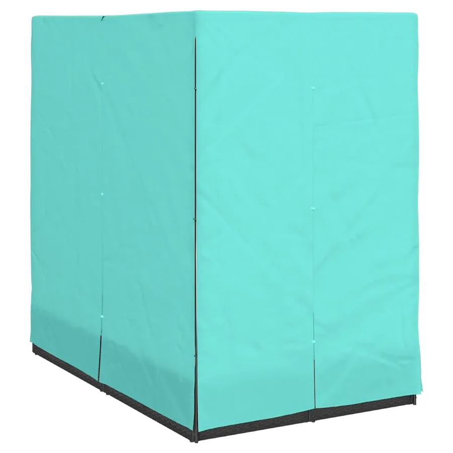 Transat double Réglable Turquoise 205 x 129 x 200 cm polyrotin - 4