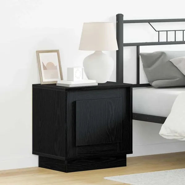 Cabinet de chevet Noir 44 x 34,5 x 45 cm Bois d'ingénierie