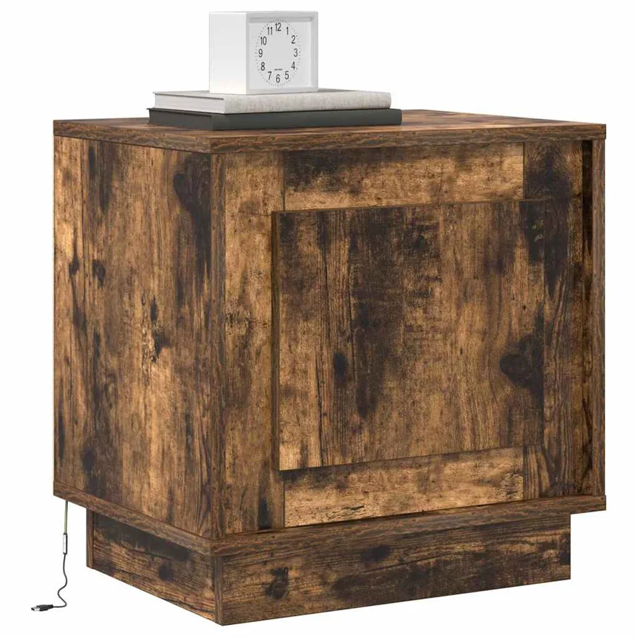 Cabinet de chevet Chêne fumé 44 x 34,5 x 45 cm - 3