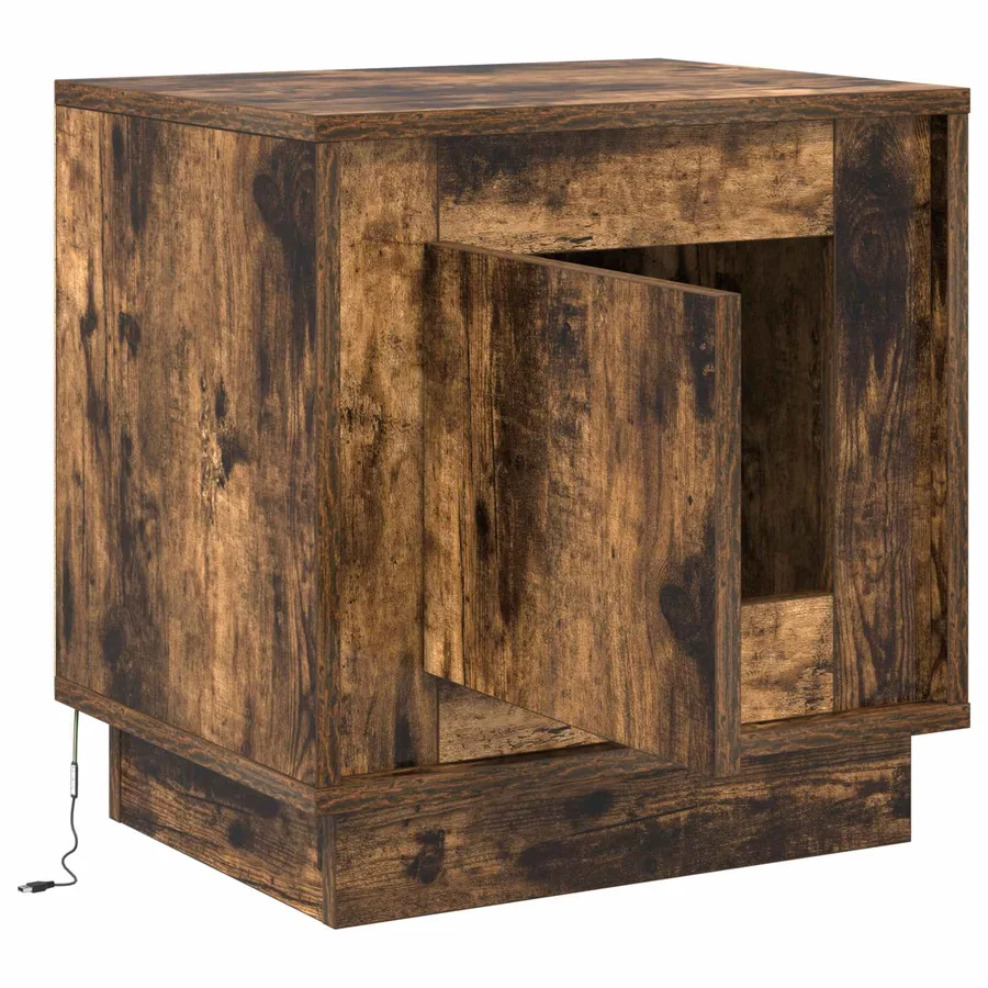 Cabinet de chevet Chêne fumé 44 x 34,5 x 45 cm - 5