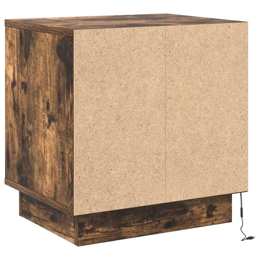 Cabinet de chevet Chêne fumé 44 x 34,5 x 45 cm - 9