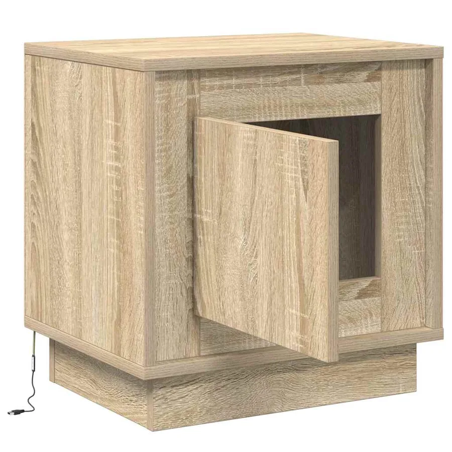 Cabinet de chevet Chêne Sonoma 44 x 34,5 x 45 cm - 6