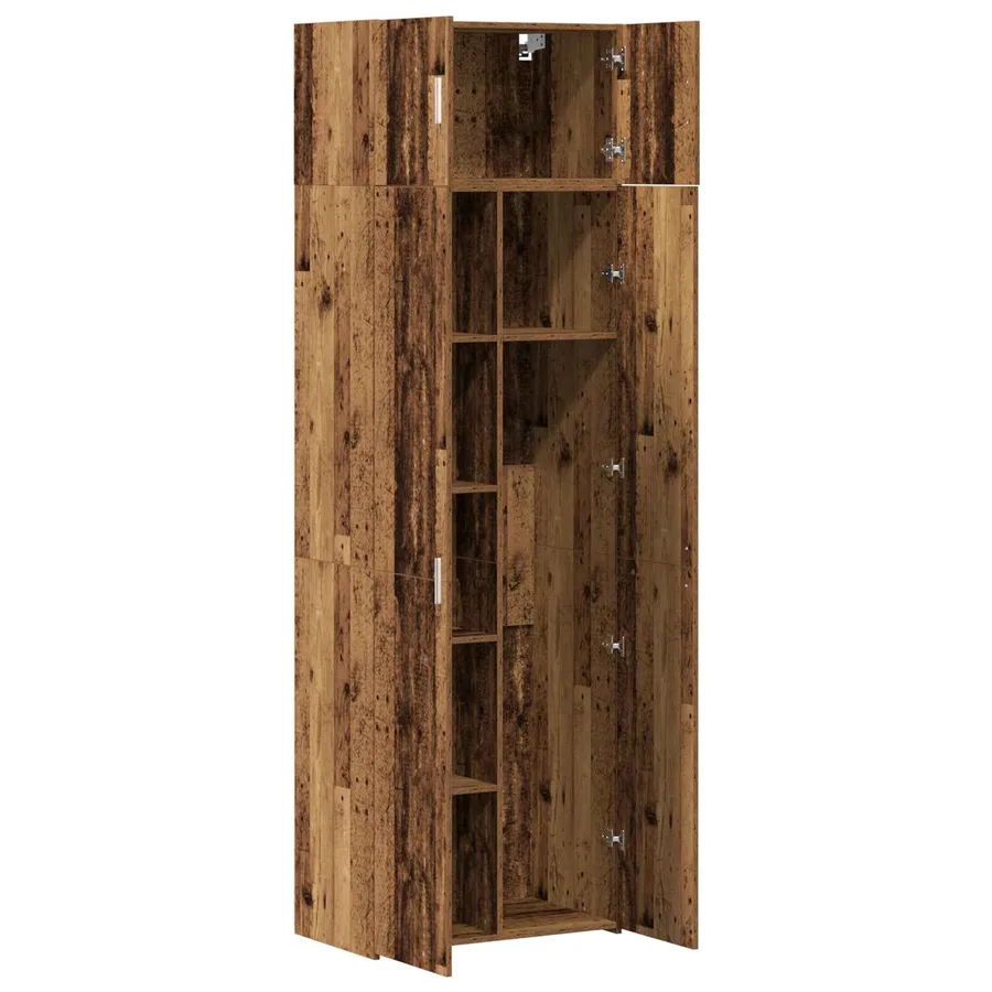 Armoire de rangement 2 pcs Bois ancien 70 x 42,5 x 185 cm - 5