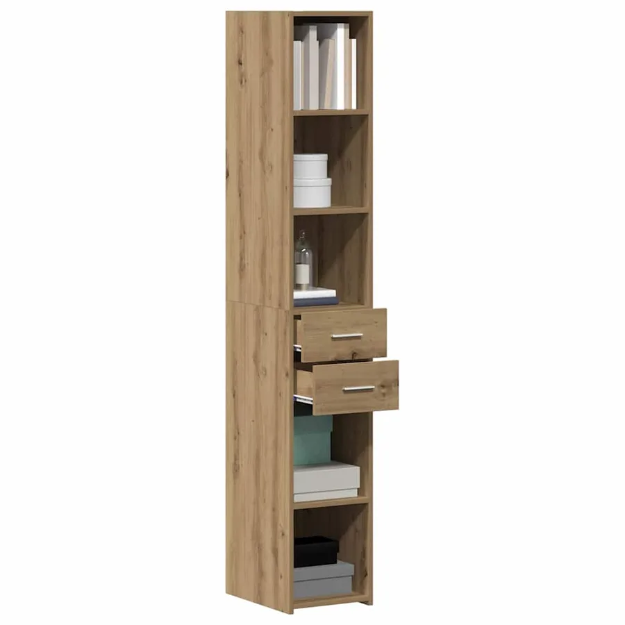 Bibliothèque Chêne artisanal 30 x 42.4 x 185.2 cm - 3