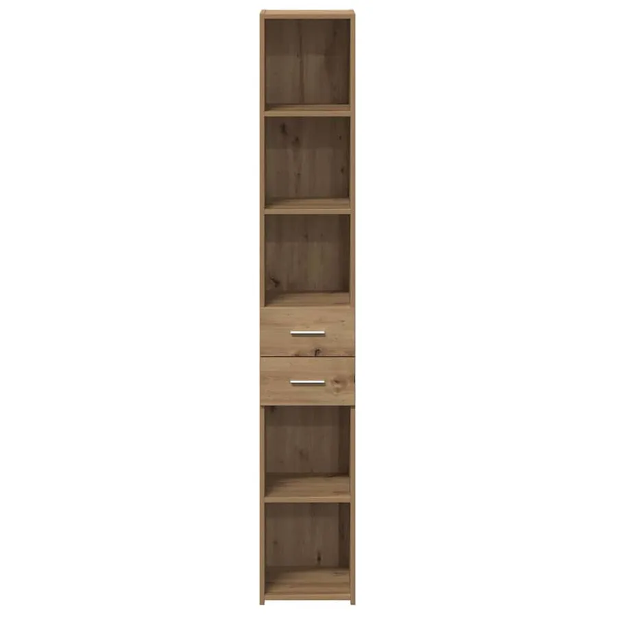Bibliothèque Chêne artisanal 30 x 42.4 x 185.2 cm - 6