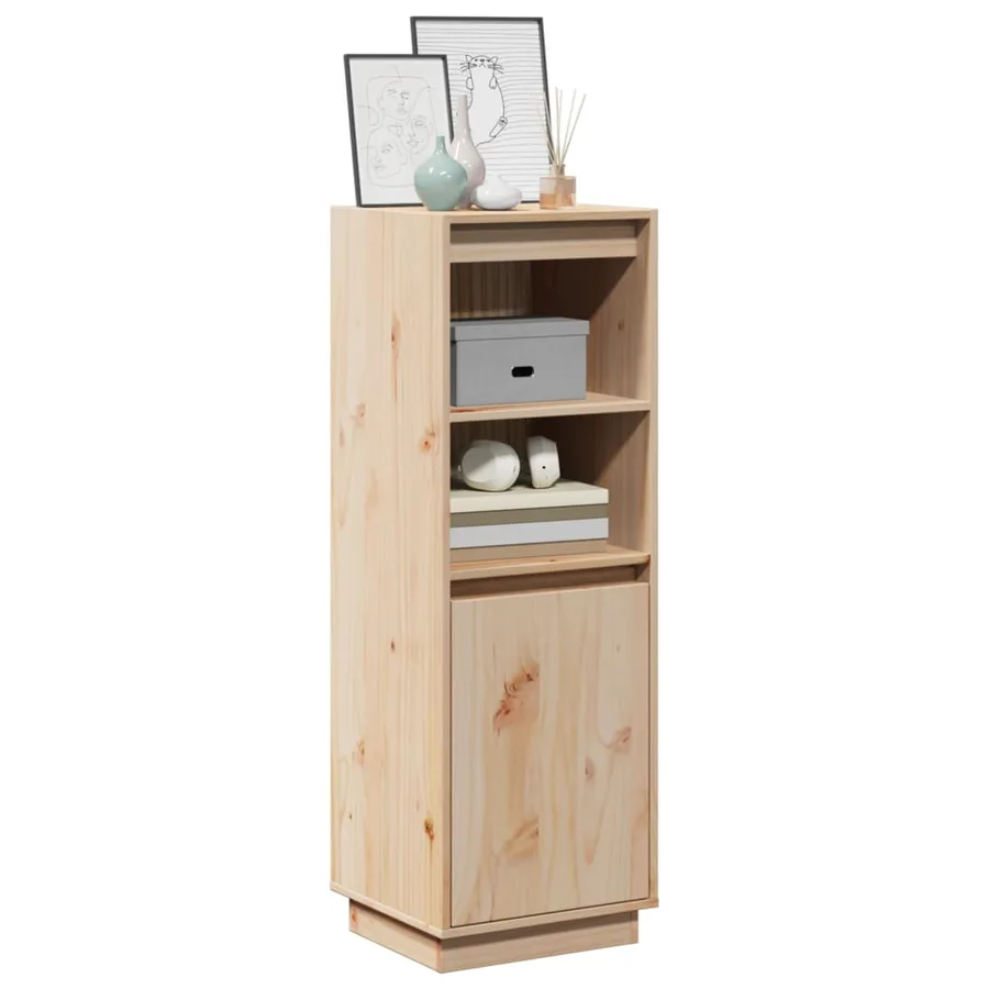 Buffet haut 37x34x110 cm Bois massif de pin - 3