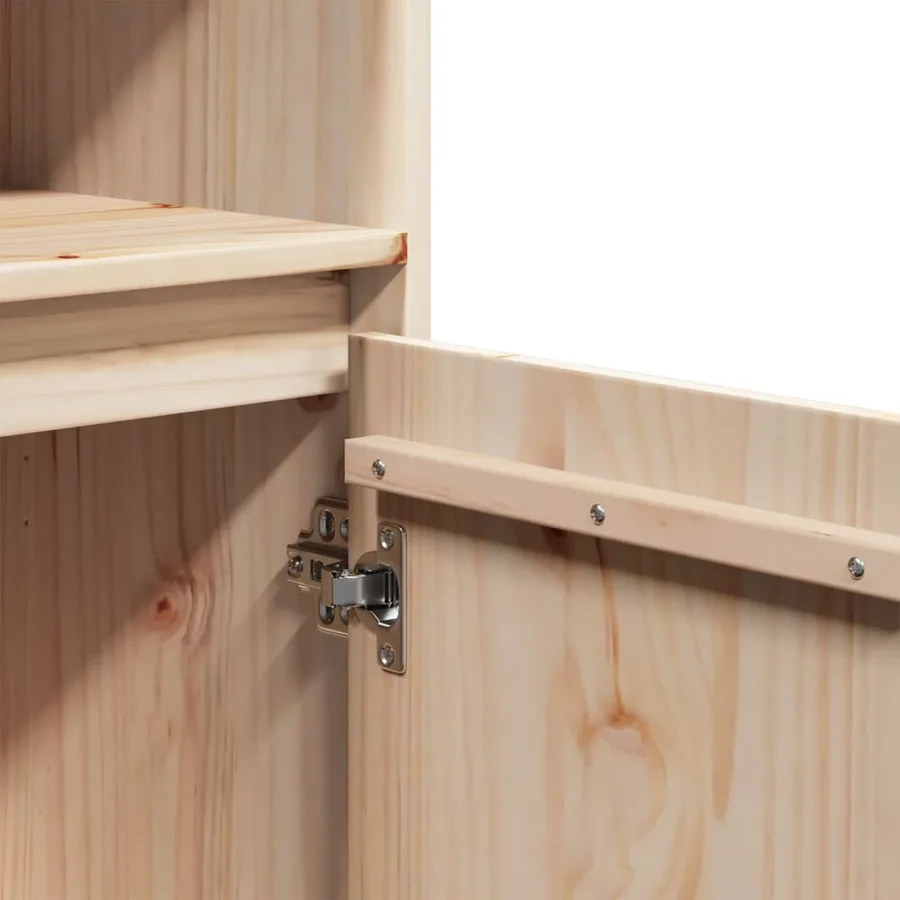 Buffet haut 37x34x110 cm Bois massif de pin - 9
