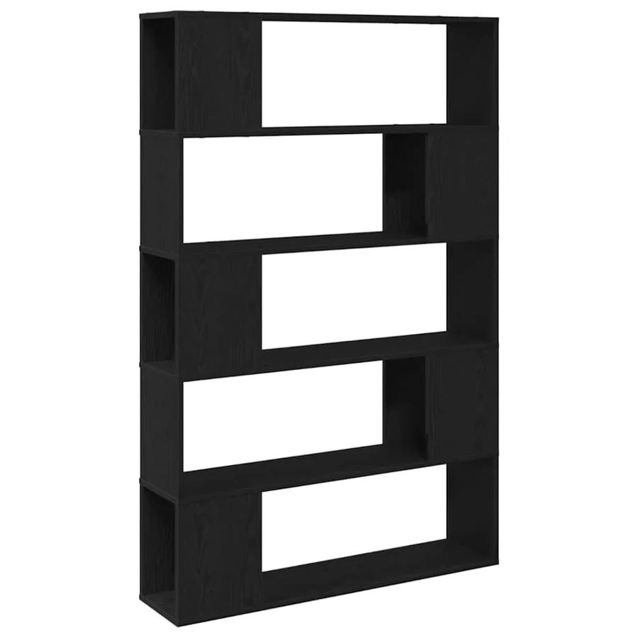 Ensemble meuble TV Montage mural Chêne noir 100 x 24 x 155 cm - 2