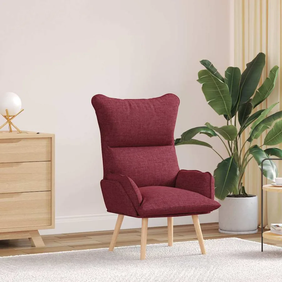 fauteuil Bordeaux 69 x 74 x 93 cm Tissu et Contreplaqué