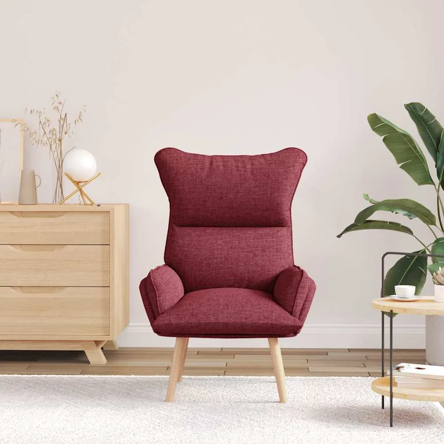 fauteuil Bordeaux 69 x 74 x 93 cm Tissu et Contreplaqué - 3