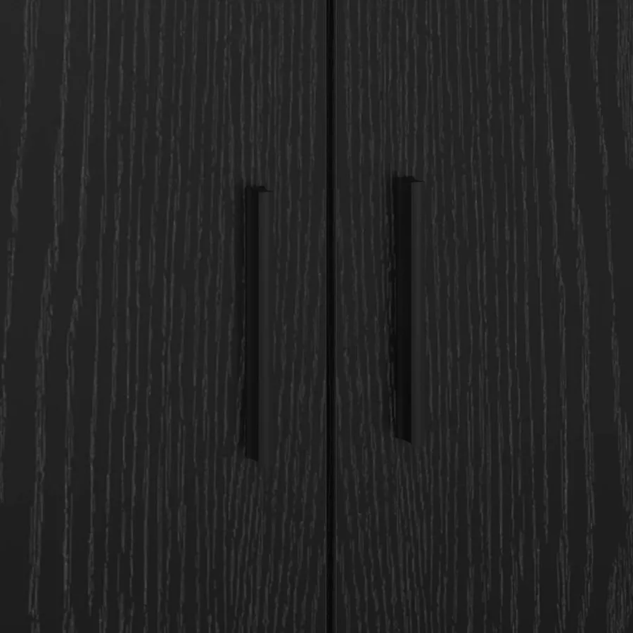 Cadre de lit avec rangement Chêne noir 80 cm Bois d'ingénierie - 11