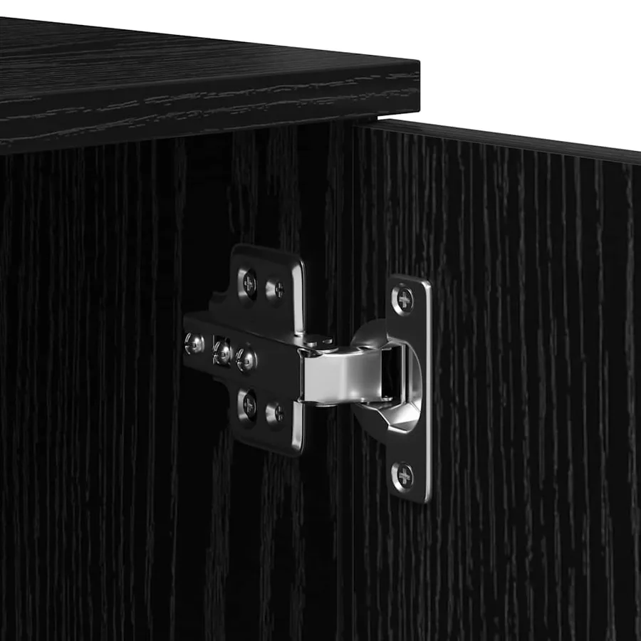 Cadre de lit avec rangement Chêne noir 80 cm Bois d'ingénierie - 12
