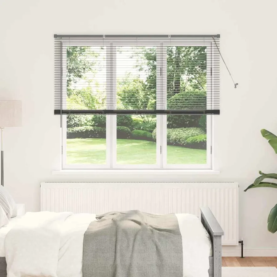 Stores vénitiens Gris foncé 175 x 160 cm Aluminium