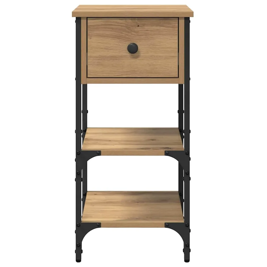 Cabinet de chevet Marron 33,5 x 36 x 70 cm Bois d’ingénierie - 6