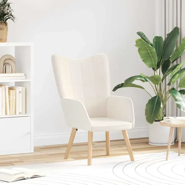 fauteuil Crème 62 x 67 x 95,5 cm Tissu Sherpa