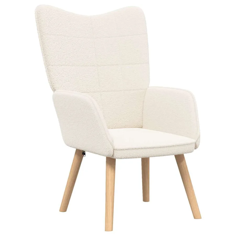fauteuil Crème 62 x 67 x 95,5 cm Tissu Sherpa - 2
