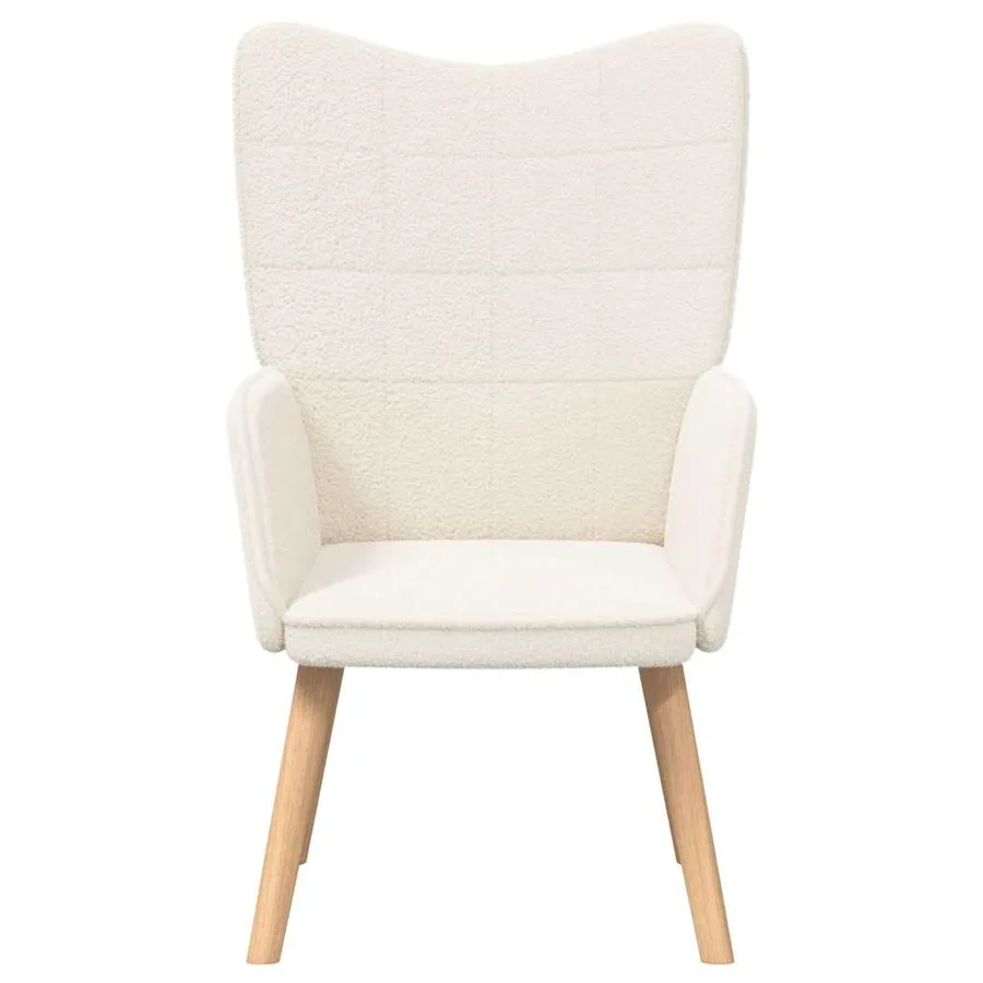 fauteuil Crème 62 x 67 x 95,5 cm Tissu Sherpa - 4