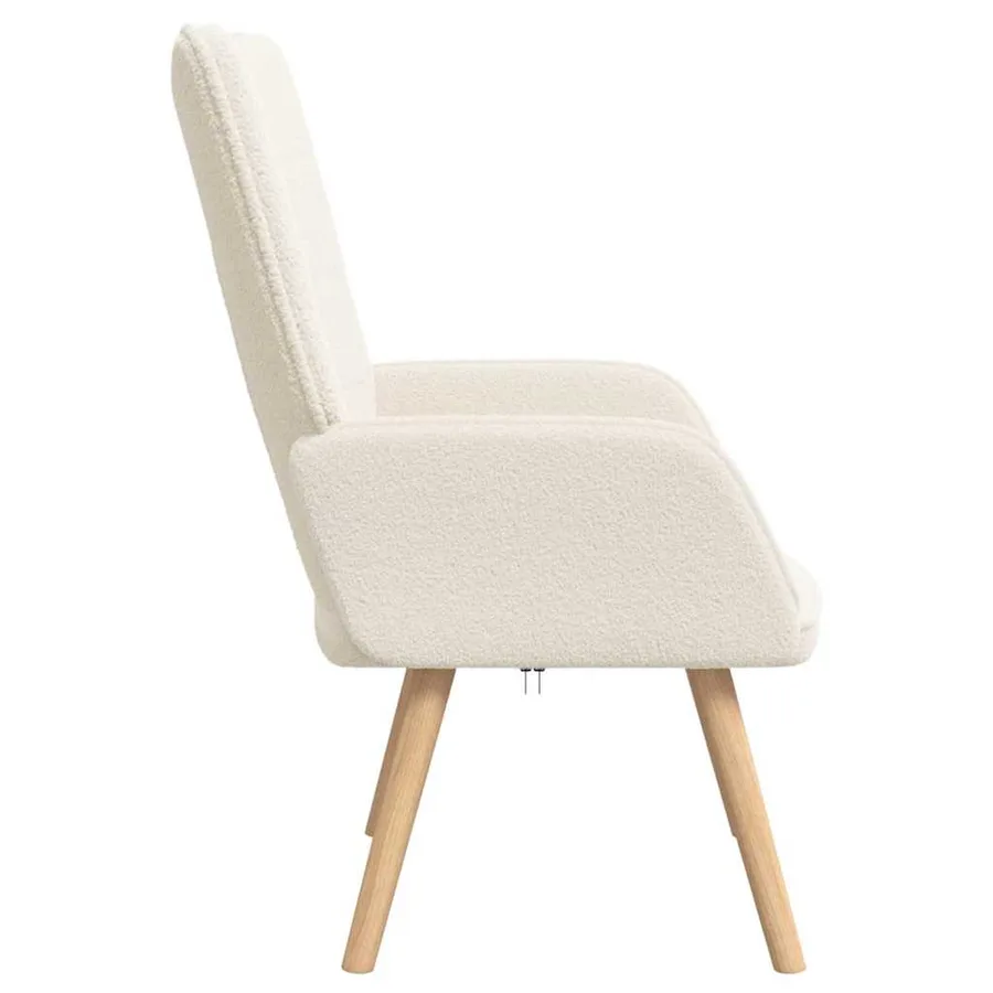 fauteuil Crème 62 x 67 x 95,5 cm Tissu Sherpa - 5