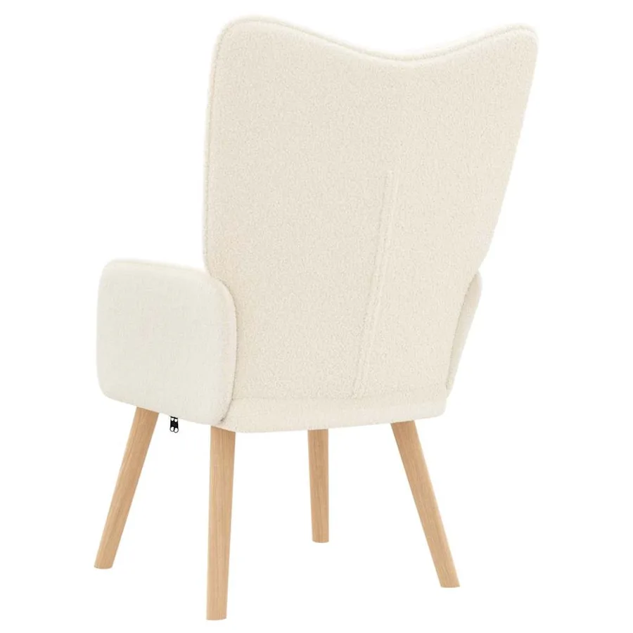 fauteuil Crème 62 x 67 x 95,5 cm Tissu Sherpa - 6