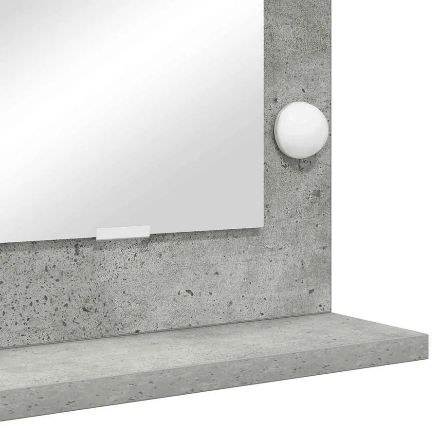 Miroir de vanité Rectangulaire Gris béton 100 x 45 x 18 cm - 7