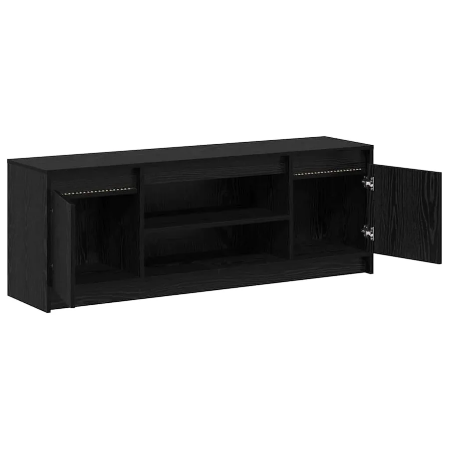 Unites TV Noir 139,5 x 34 x 50 cm Bois d'ingénierie - 6