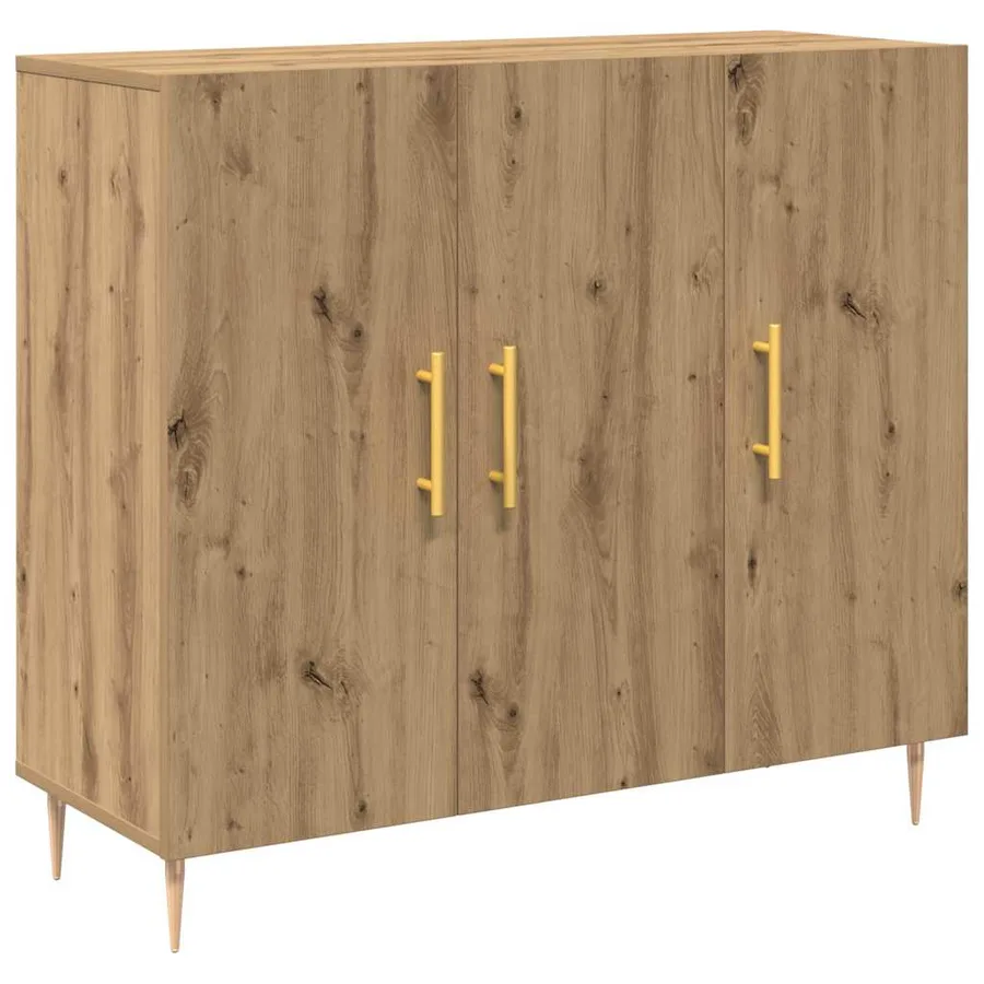 Buffet Chêne artisanal 90 x 34 x 80 cm Bois d'ingénierie - 2