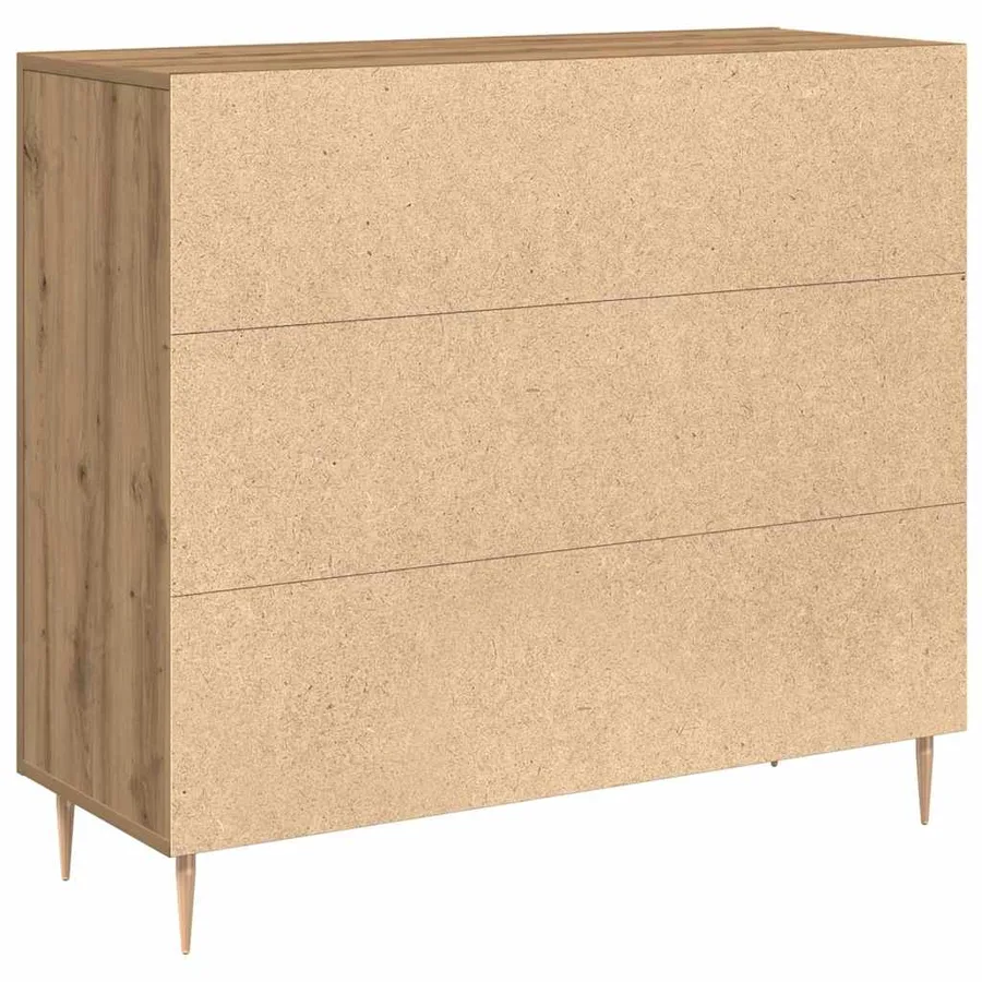 Buffet Chêne artisanal 90 x 34 x 80 cm Bois d'ingénierie - 5