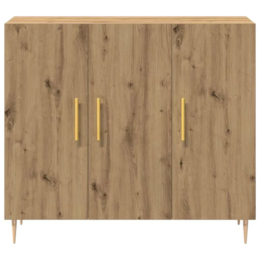 Buffet Chêne artisanal 90 x 34 x 80 cm Bois d'ingénierie - 6
