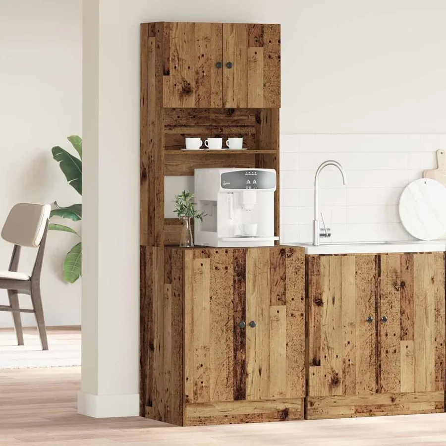 Buffet de cuisine Bois ancien 60 x 50 x 180 cm