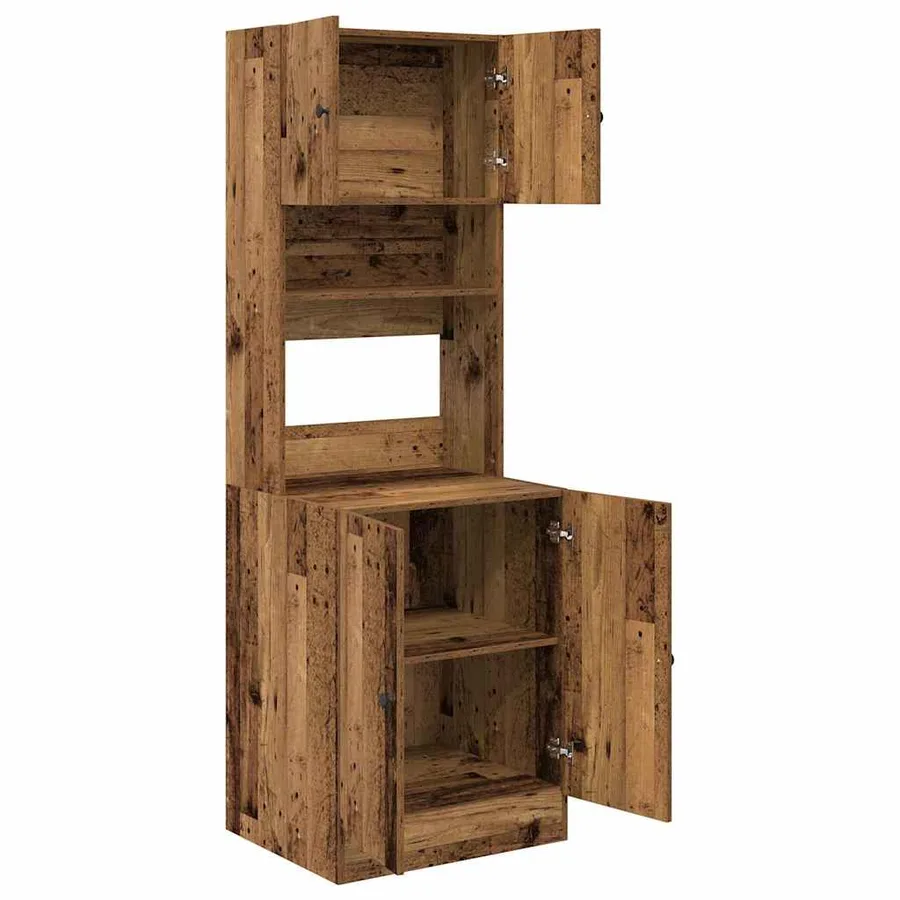 Buffet de cuisine Bois ancien 60 x 50 x 180 cm - 5