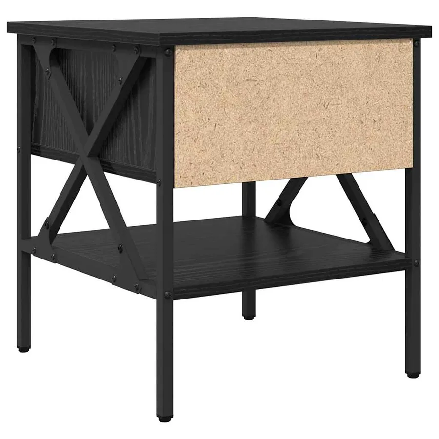 Table de chevet avec tiroir 2 pcs Chêne noir 40 x 42 x 45 cm - 9